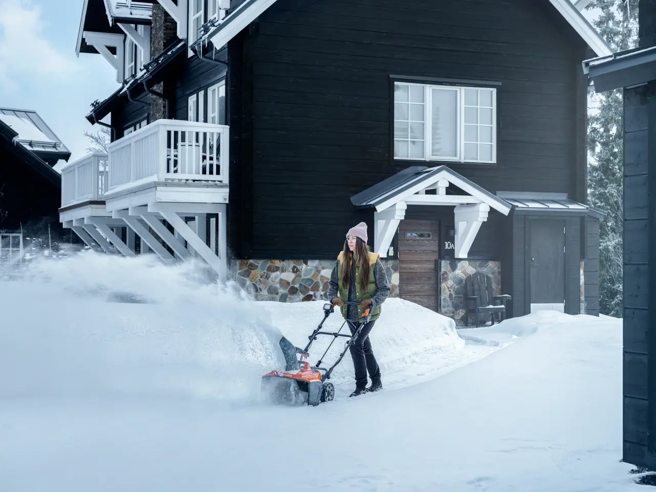 Snøfreser i arbeid
